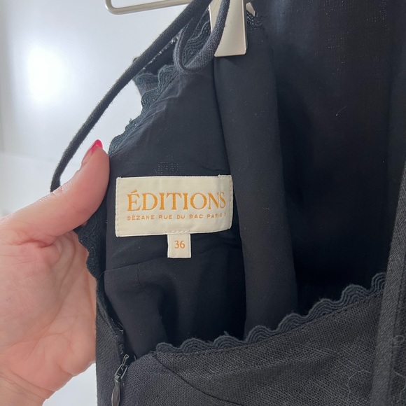 Sezane Elegant Black Halter Mini Dress - Picture 6 of 7